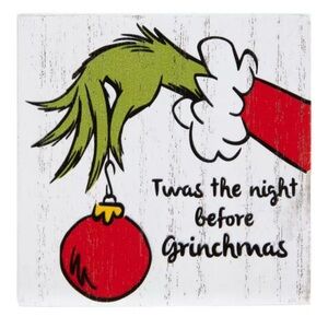 Grinch Hand Night Before Grinchmas Wood Decor